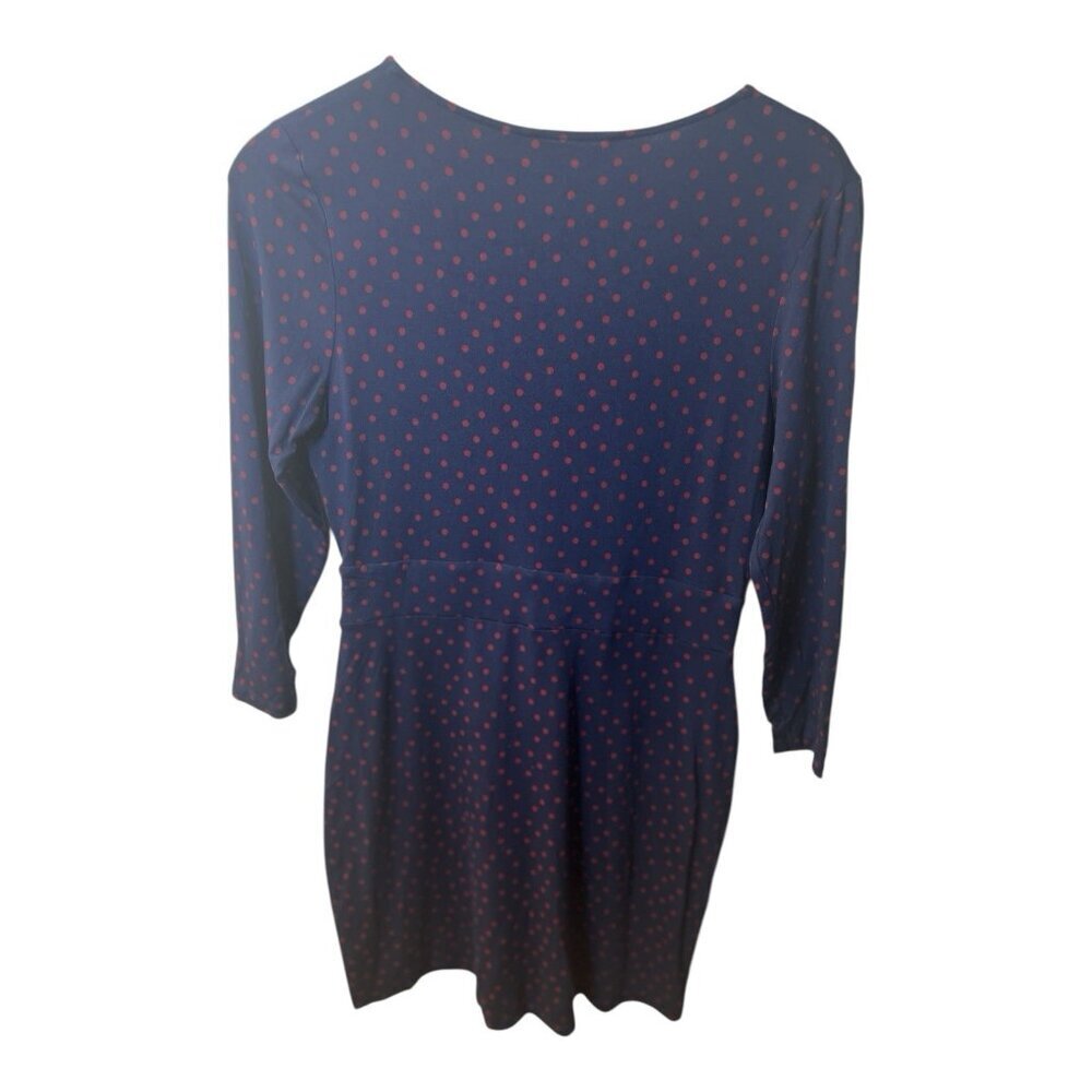 Boden Women’s Marion Printed Stretch Jersey Dress Size US 8 Navy Classic Office - Picture 4 of 8